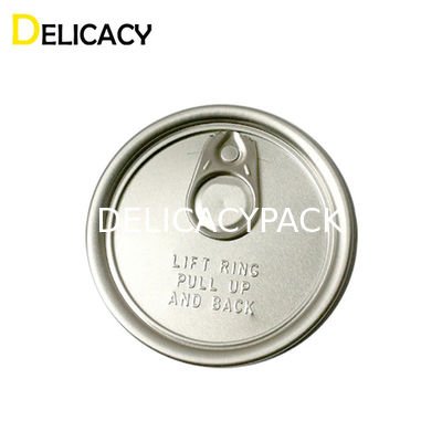 Kualitas  52mm Metal Can Lids , 202 Aluminium Easy Open Ends For Beverage Soft Drink Food pabrik
