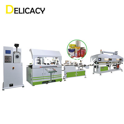 Kualitas  75Kw 5L Tin Can Production Line , Powder Coating Chemical Can Making Machine pabrik