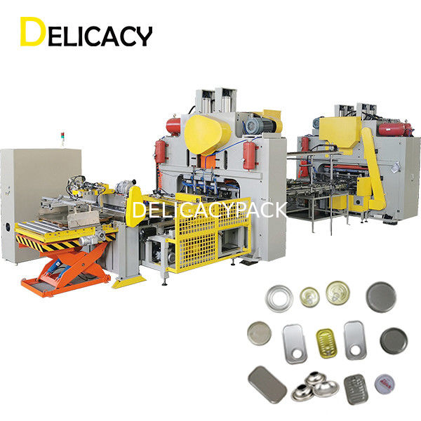 Full Automatic CNC Tin Can Production Line, EOE End Tinplate Sheet Feed Press