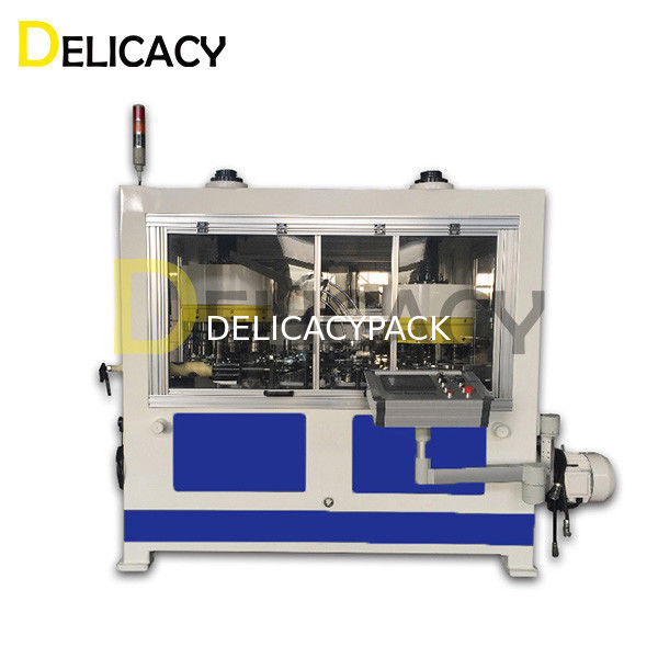 Mesin pembuatan kaleng logam otomatis untuk mengikat Flanging Penutup kaleng bubuk susu