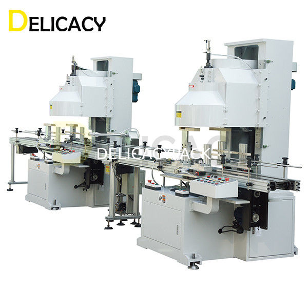 Jalur Produksi Kaleng Logam Otomatis Untuk 200L Tambang Besi Lapisan Film