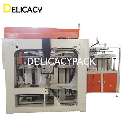 Mesin Pembuat Kotak Timah Otomatis 7.5Kw Untuk Kaleng Biskuit Teh Kue