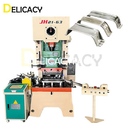 Mesin Pembuat Kaleng Otomatis 4L Rectangular Can Top Handle Making Line